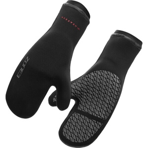 2026 ZONE3 Thermo Tech Warmth Swim Mitts NA24UHTM101 - Black / Silver / Red